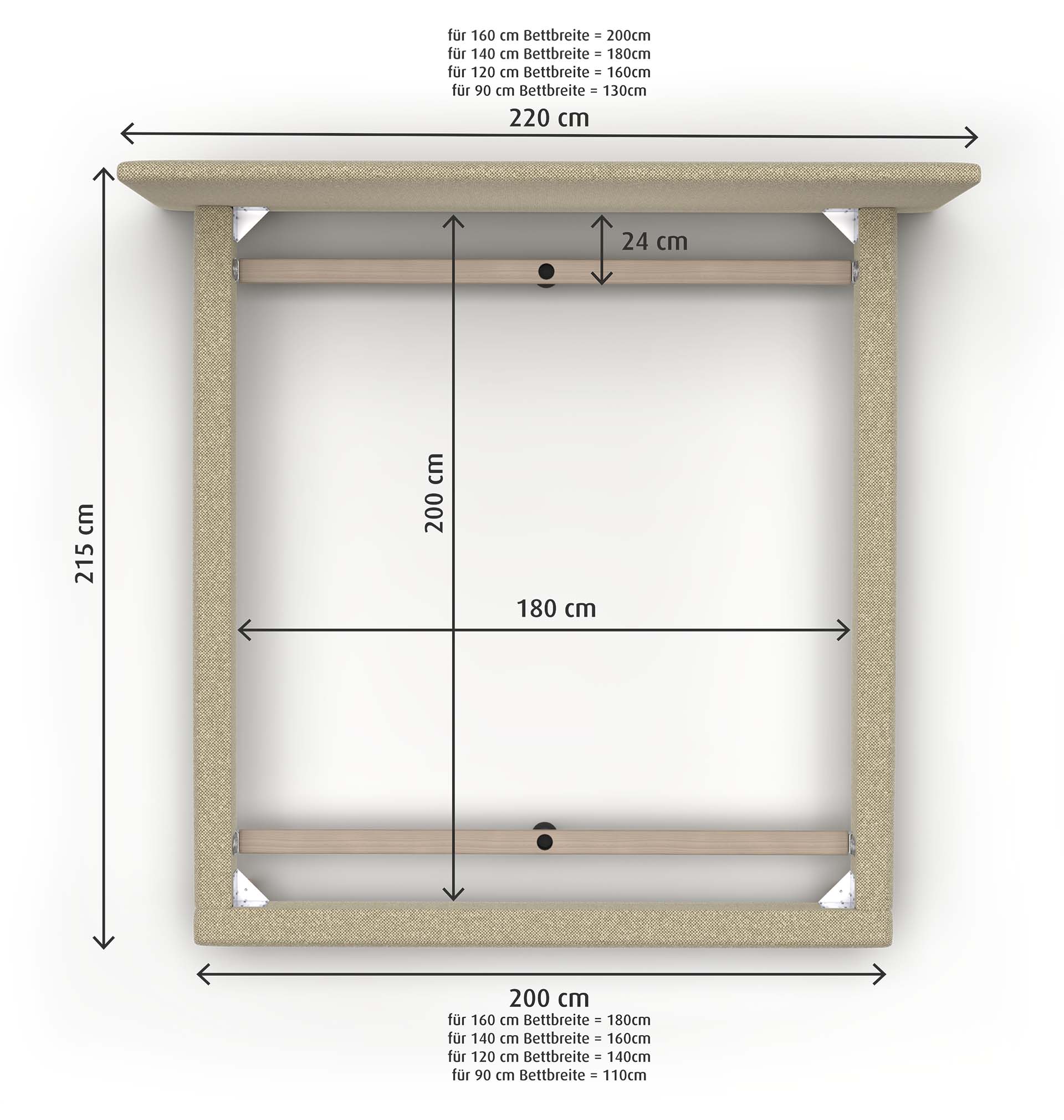 Harson Polsterbett Brooklyn Harson Polsterbett Brooklyn